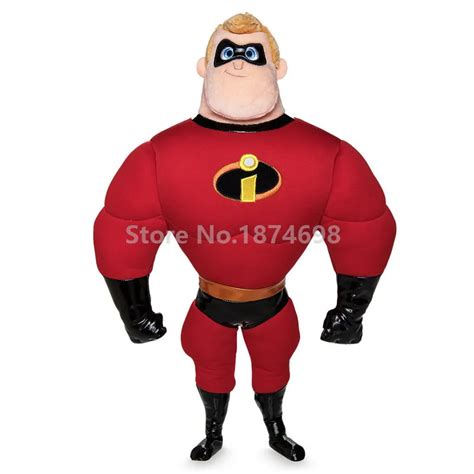 New The Incredibles 2 Mr Incredible Plush Peluche Doll Toy 50cm Stuffed ...