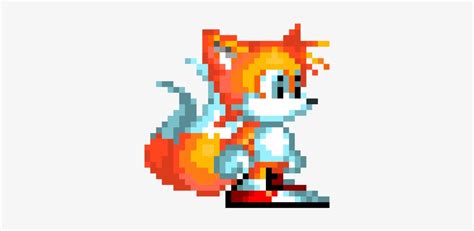 Sonic Mania Tails Pixel Art