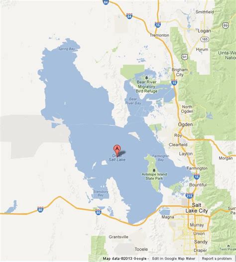 Map of Great Salt Lake