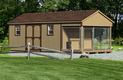 10 x 24 Outdoor Dog Kennel and Shed Combined | Dog Kennels for Sale