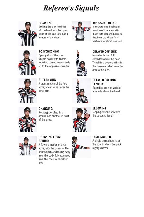 Referee Signals – McKnight Hockey Association