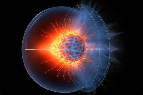 The Fusion of Hydrogen into Helium in the Core of a Star, Bringing it ...