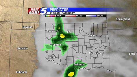 Hour-by-hour Oklahoma weather slideshow