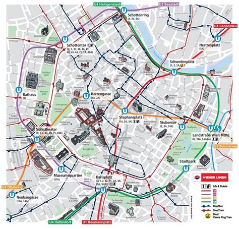 Detailed Vienna City Center Map