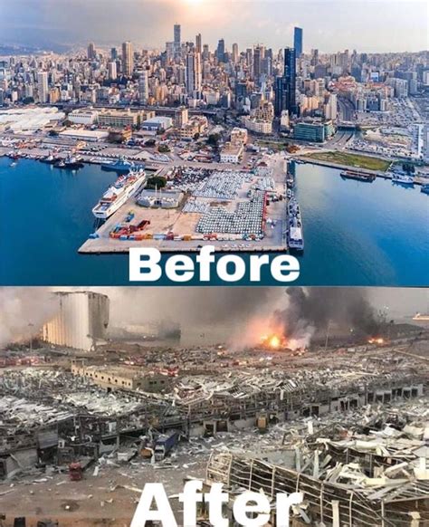 Beirut before and after explosion | Beirut, Beirut explosion, Lebanon