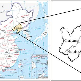 Geographical map of Liaoning Province | Download Scientific Diagram