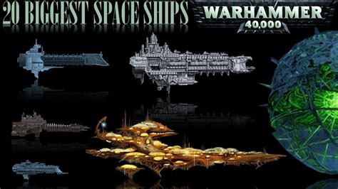 Top 20 Biggest & Largest Spaceships from Warhammer 40K - YouTube