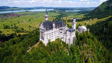 Neuschwanstein Castle Bavarian Alps Germany Stock Video Footage ...