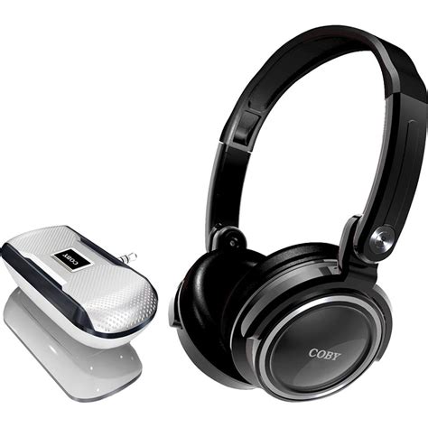 Coby CV18523 Deep Bass Stereo Headphones and Mini MP3 CV18523BLK