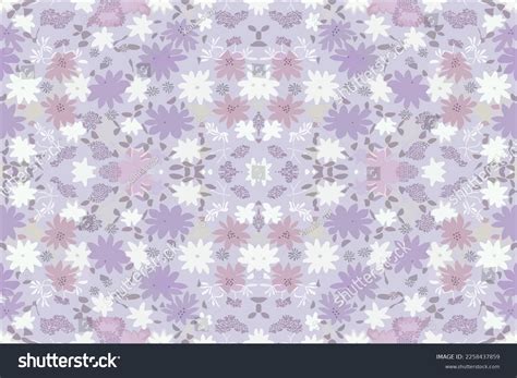 Floral Seamless Pattern Light Purple Tone Stock Vector (Royalty Free ...