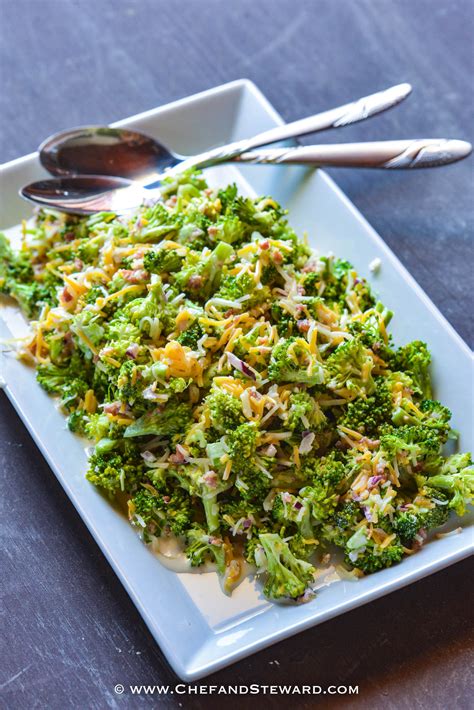 Raw Broccoli Salad Recipe | Chef and Steward®