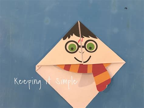 Harry Potter Corner Bookmark with Printable - Keeping it Simple