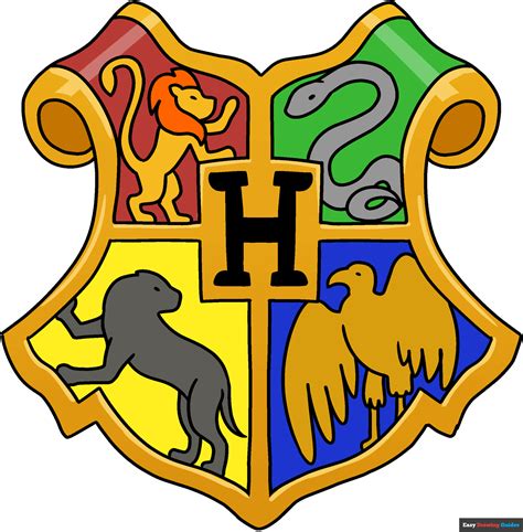 Harry Potter Hogwarts Crest Coloring Pages