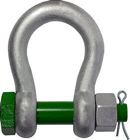 Van Beest Safety Bolt Lifting Shackle, Capacities .5-85 tons