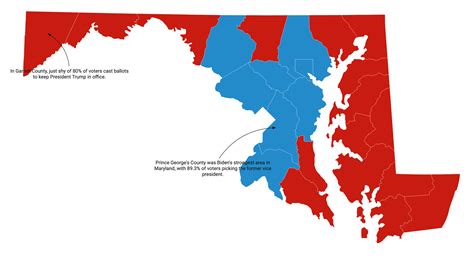 Map Of Maryland Counties - Map Of The United States