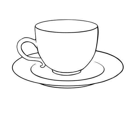 Teacup Template | Tea cup drawing, Tea cups, Drawing cup