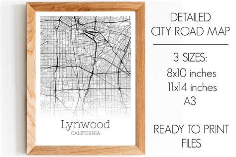 Lynwood California City Map Graphic by SVGExpress · Creative Fabrica