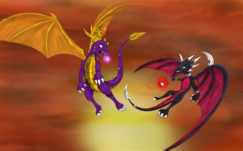 Cynder and Spyro by UmbraScythe on DeviantArt