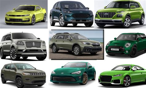 Unusual Car Colors: 2020 Models Available in Green - The News Wheel