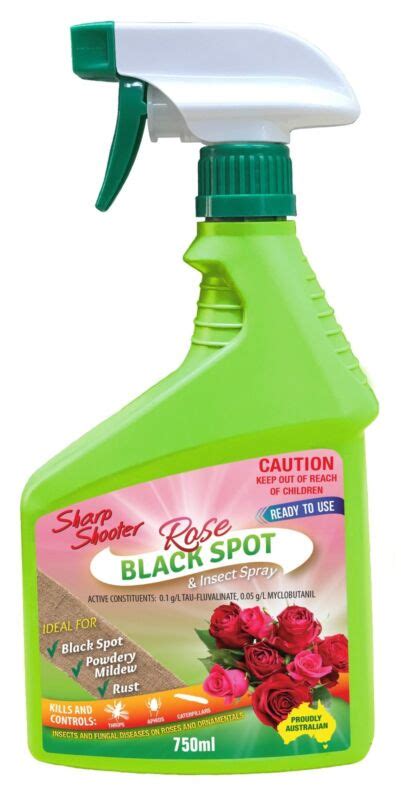 Rose Black Spot Ready To Use Powdery Mildew Rust 750ml Sharp Shooter ...