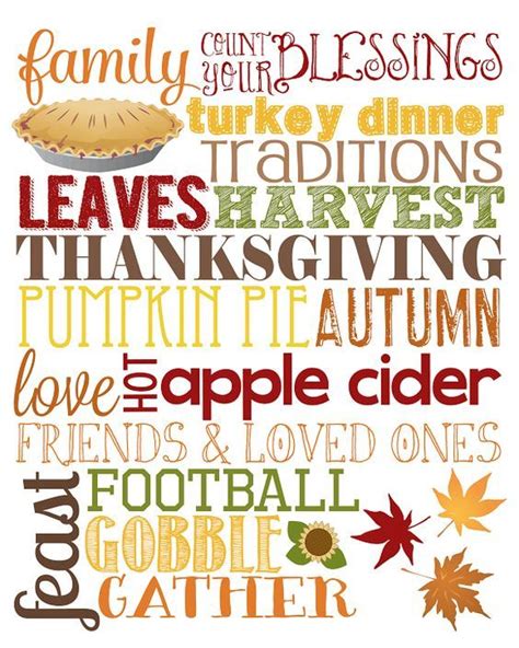 November Word Art #thanksgiving #football #family #traditions ...