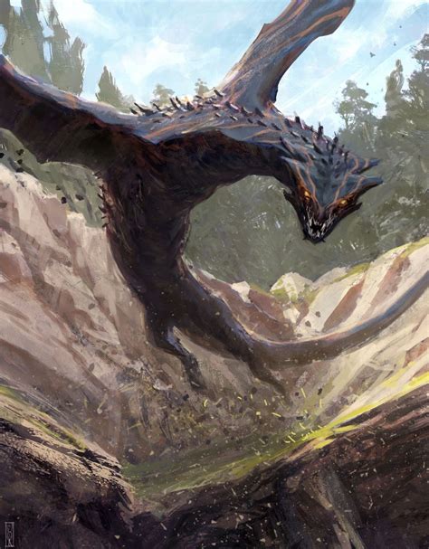 Vexious, the Demon Fang Wyvern. | Fantasy creatures art, Creature ...