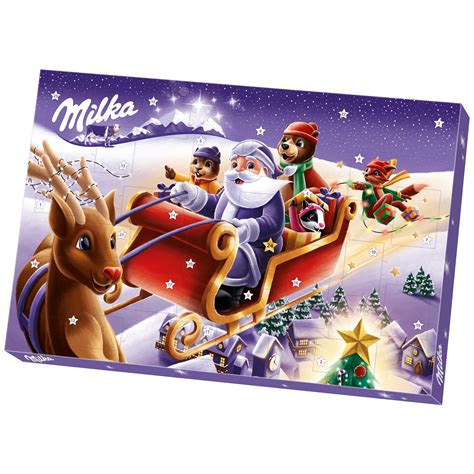 Milka Adventskalender 1 x 200g, Mit Schokoladenfiguren mit ...