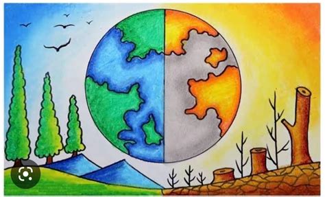 Save earth drawing easy and beautiful - Brainly.in