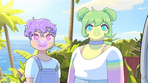 Stella and Sage from Goodbye Volcano High, aka they made Stella look ...