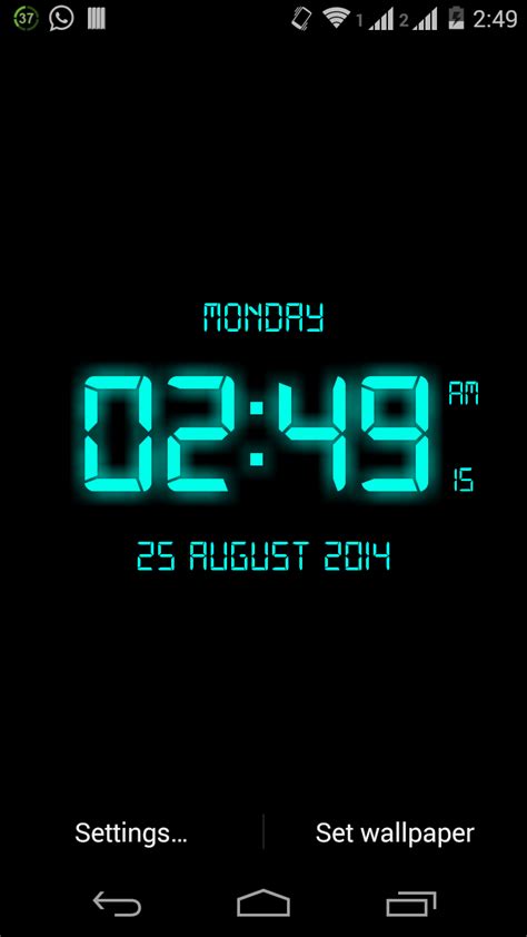 LED Digital Clock Live Wallpaper - App on Amazon Appstore