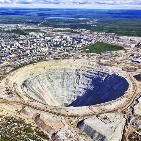 @unfamiliarearth The Mir mine, also called the Mirny mine, is an open ...