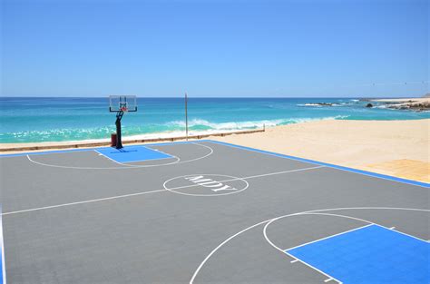 Beach Basketball Court done in 2016 by DeShayes Dream Courts for the ...