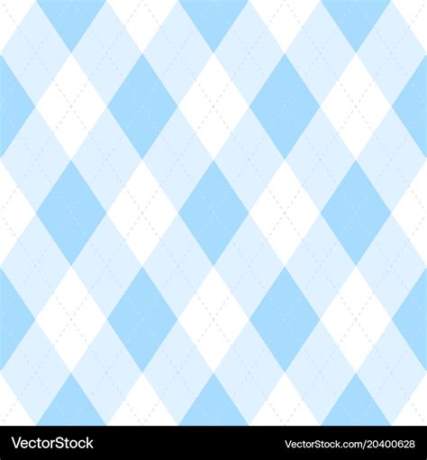 Light blue argyle seamless pattern background Vector Image