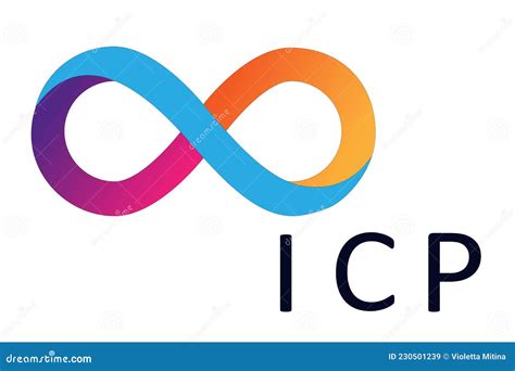 ICP Logos Vector Logo Text Icon Author S Development Editorial Stock ...