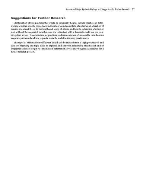 Chapter 5 - Summary of Major Synthesis Findings and Suggestions for ...