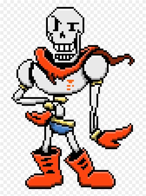 Png Stickpng - Undertale Papyrus Colored Sprite, Transparent Png ...