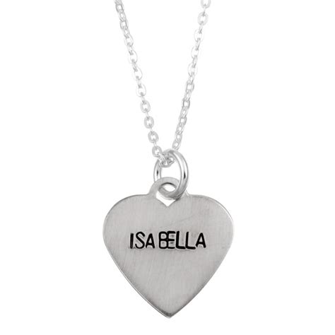 Sterling Essentials Sterling Silver 'Isabella' Name Necklace - Free ...