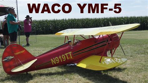 WACO YMF-5, giant scale RC biplane, wingspan 3m, 2019 - YouTube