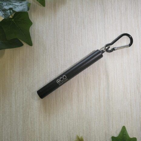 Great Black Retractable Metal Straw 1pck - Eco Essentials