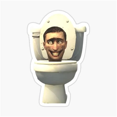 "skibidi toilet meme" Sticker for Sale by Riamu-Craft | Redbubble