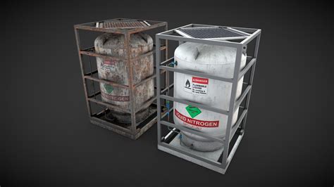 Liquid nitrogen storage - Buy Royalty Free 3D model by maxpsr [978e1b8 ...