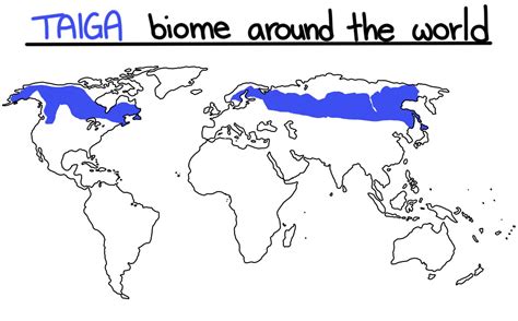 Taiga Locations On A Map