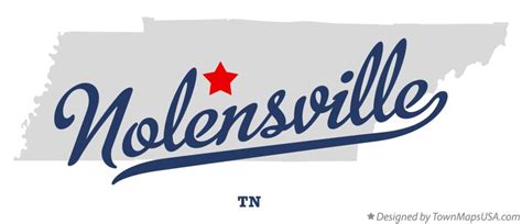 Map of Nolensville, TN, Tennessee