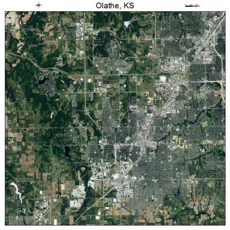 Aerial Photography Map of Olathe, KS Kansas