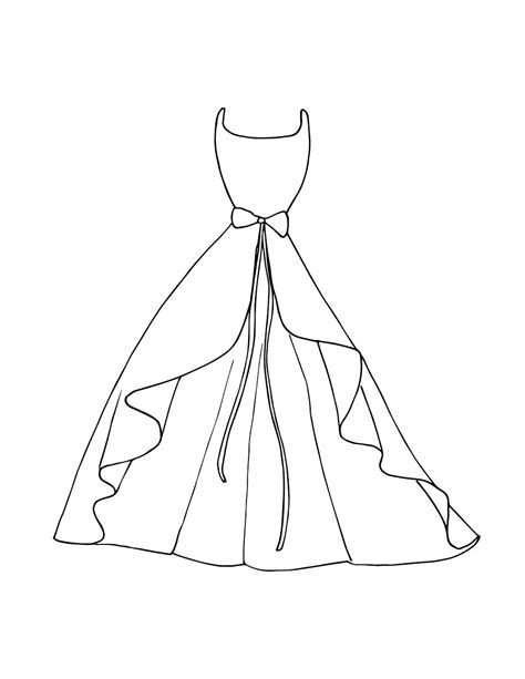 How to Draw a Dress (Easy Step by Step Printable) - Crafty Morning