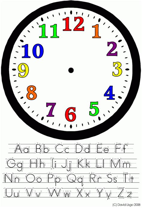 Free Printable Clock Template With Hands