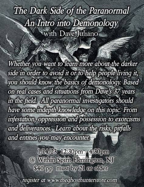 Intro to Demonology | Haunted Explorations Events