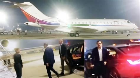 Gautam Adani Boards Private Jet After Getting Off His BMW 7 Series ...