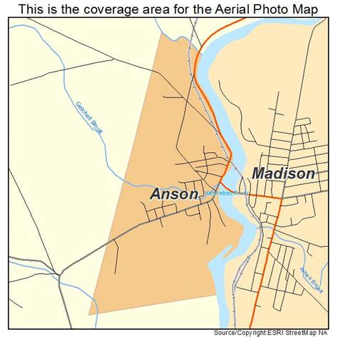 Aerial Photography Map of Anson, ME Maine