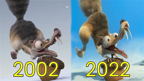 Evolution of Scrat in Ice Age Movies (2002-2022) - YouTube